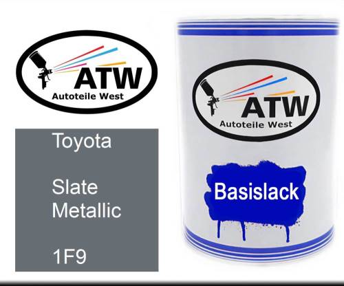 Toyota, Slate Metallic, 1F9: 500ml Lackdose, von ATW Autoteile West.